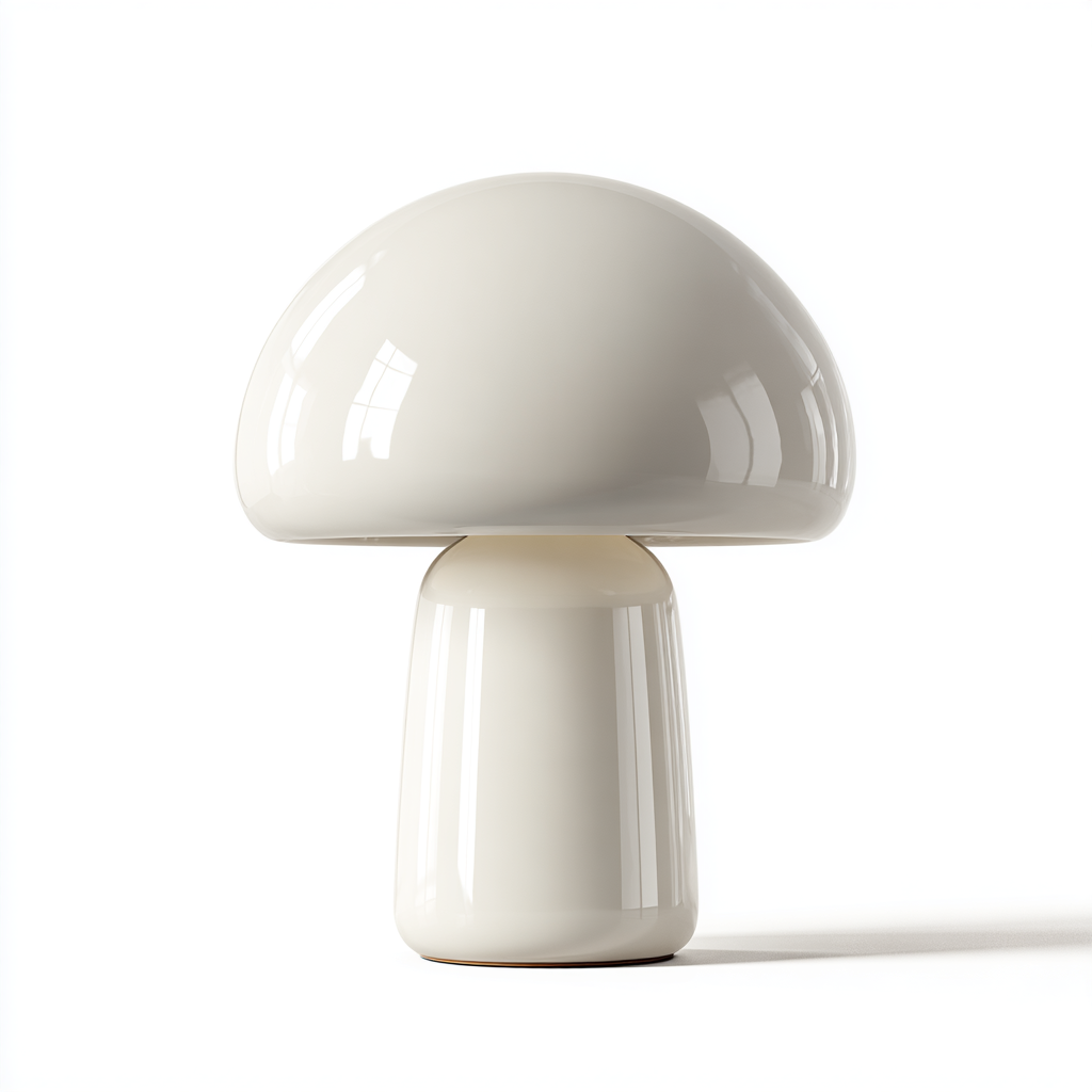 Xevon™ Bauhaus Edition Ceramic Mushroom Lamp - Minimalist Matte Handcrafted Accent Lighting