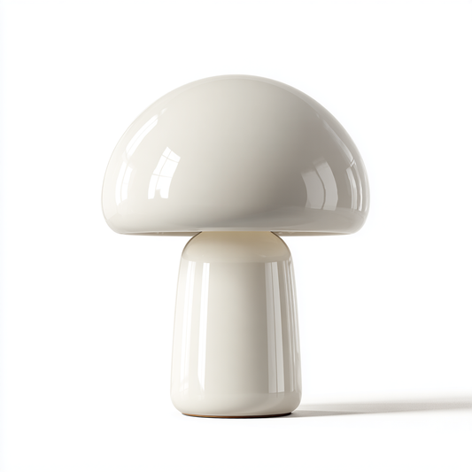 Xevon™ Bauhaus Edition Ceramic Mushroom Lamp - Minimalist Matte Handcrafted Accent Lighting