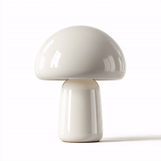 Xevon™ Bauhaus Edition Ceramic Mushroom Lamp - Minimalist Matte Handcrafted Accent Lighting