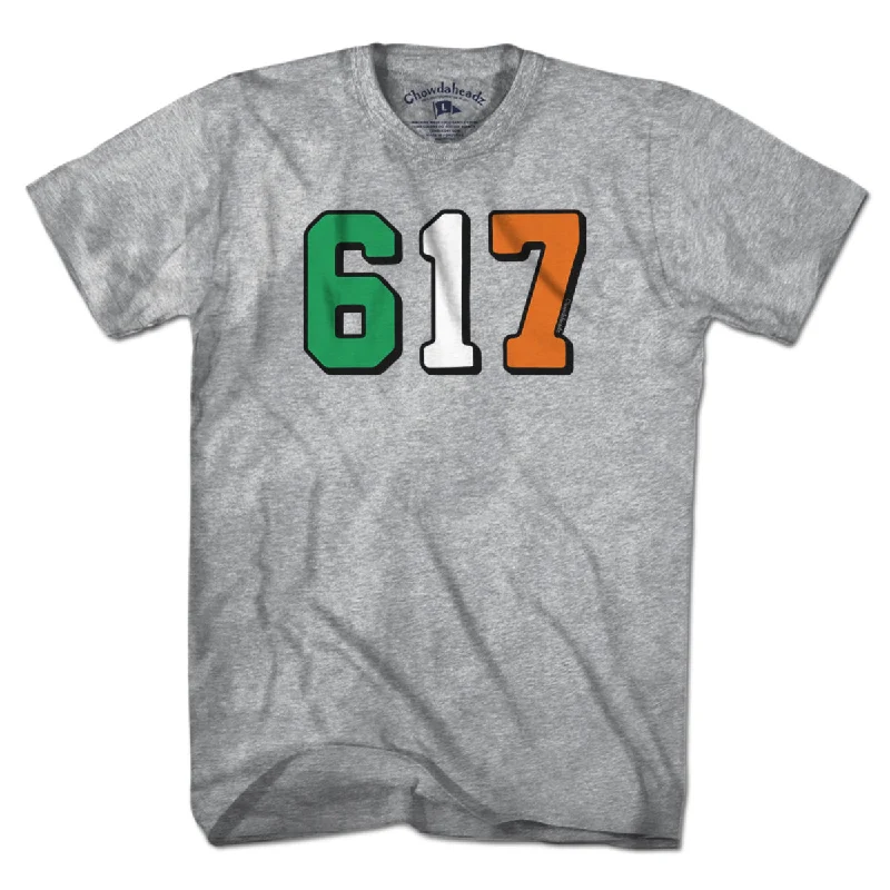 Boston 617 Irish Flag T-Shirt