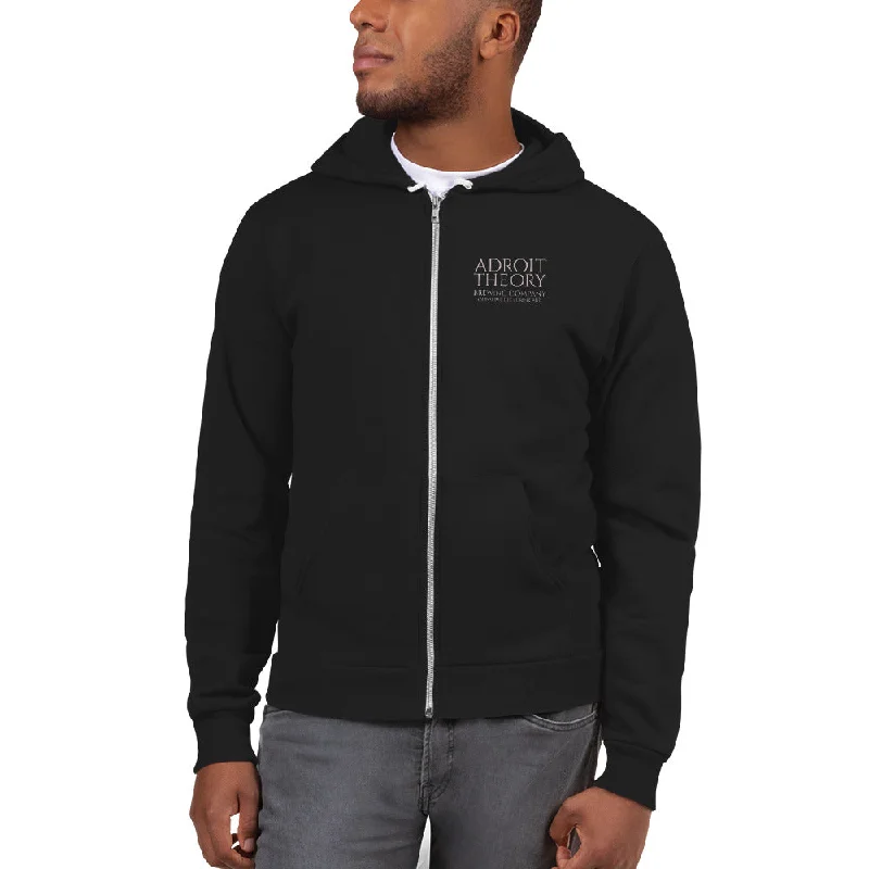 Hoodie : Unisex Zip-Up - Black Science