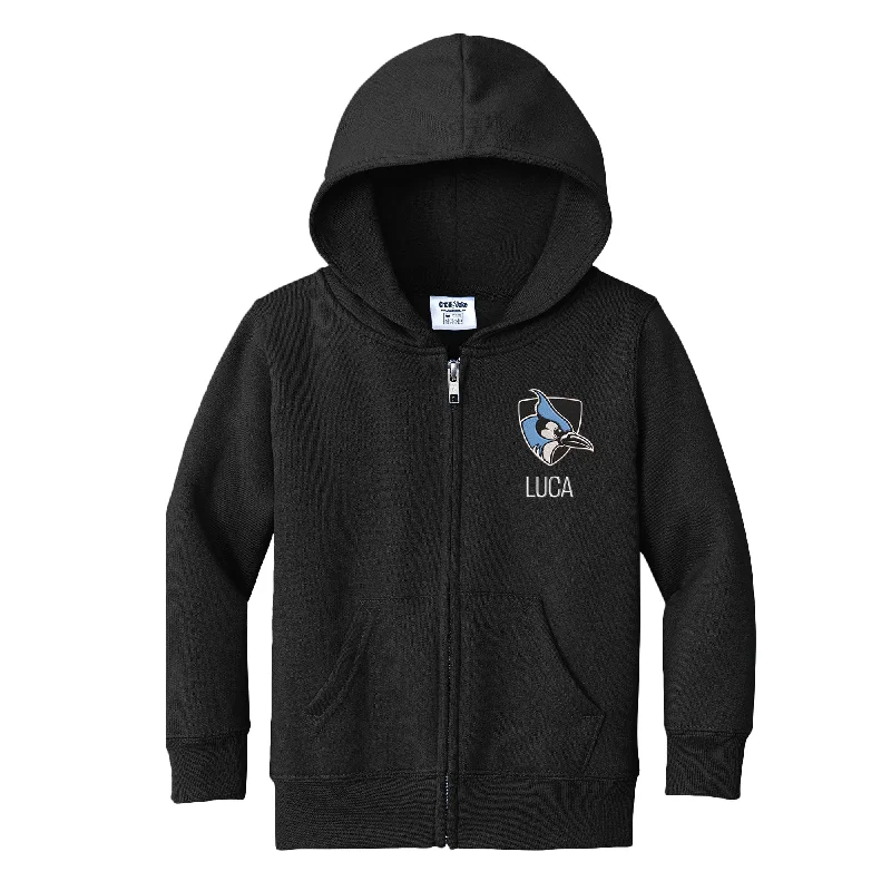 Personalized Johns Hopkins Blue Jays Toddler Full-Zip Sweatshirt