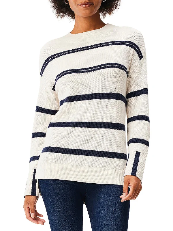 Womens Ribbed Casual Pullover Sweater