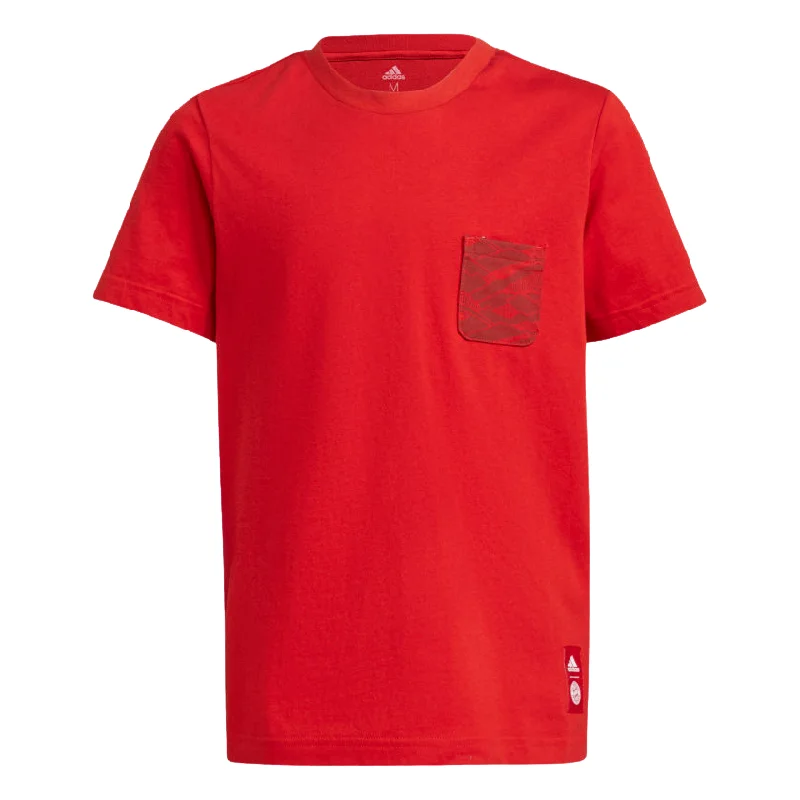 ADIDAS YOUTH BAYERN T-SHIRT- RED