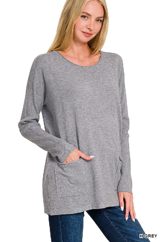 The Maxi Front Pocket Sweater