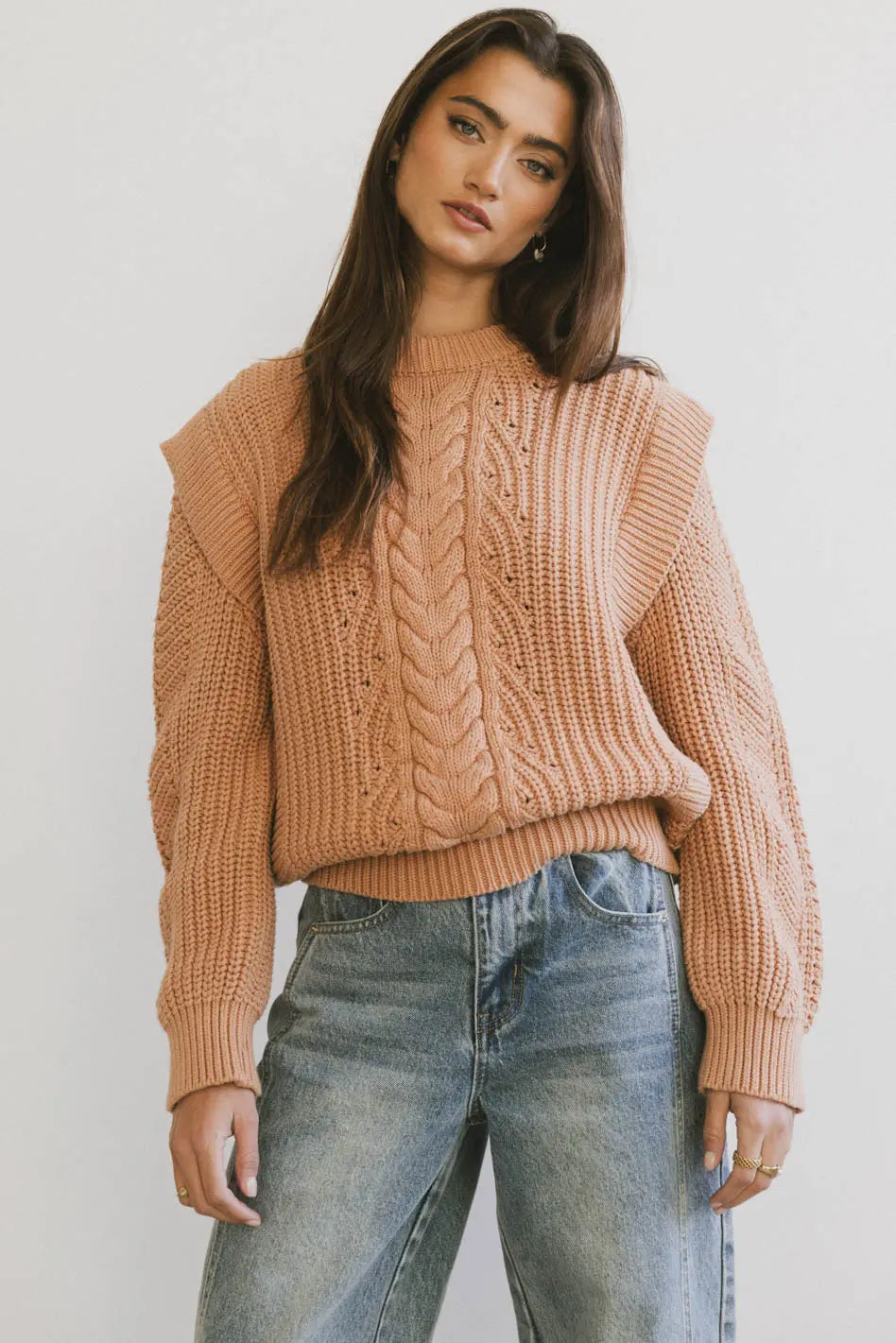 Dream Knit Sweater in Blush