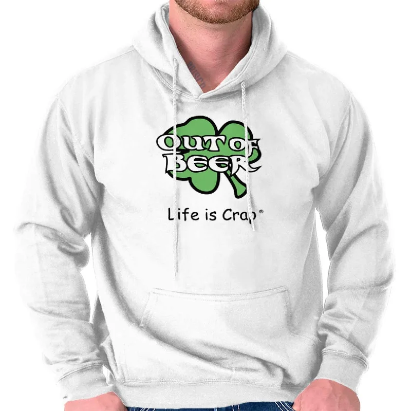 Out Of Beer Shamrock Hoodie