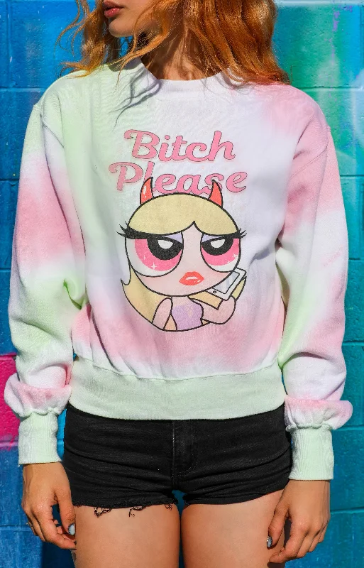 Bitch Please Tie-Dye Sweater (Women)