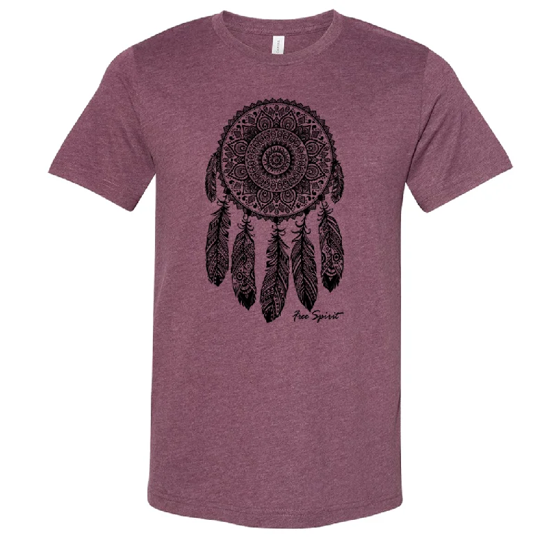 Native American Dreamcatcher Free Spirit Black Asst Colors Sueded Tee