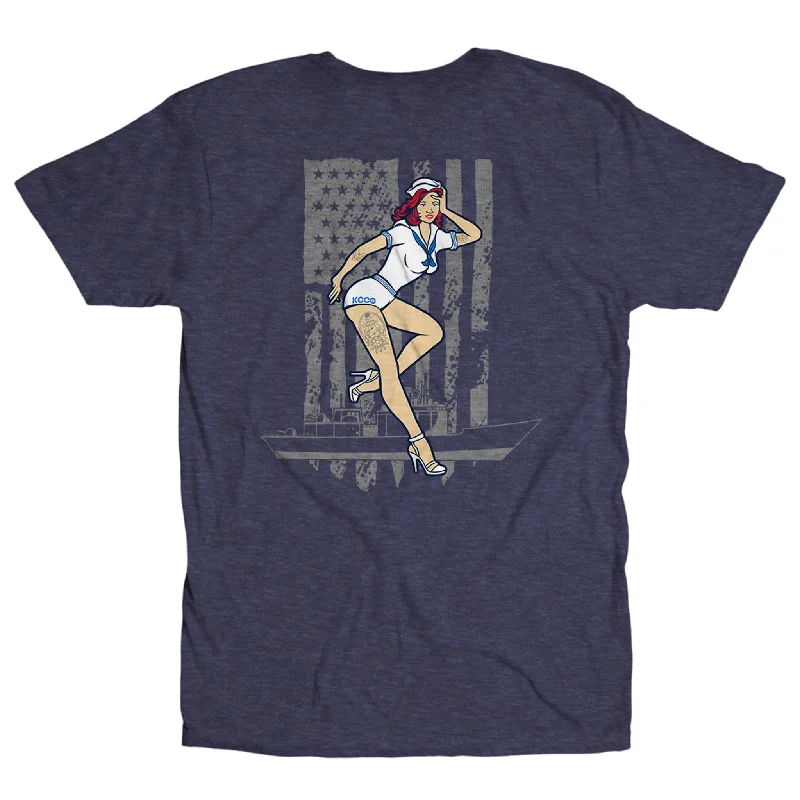 KCCO Navy Pin Up Unisex Tee