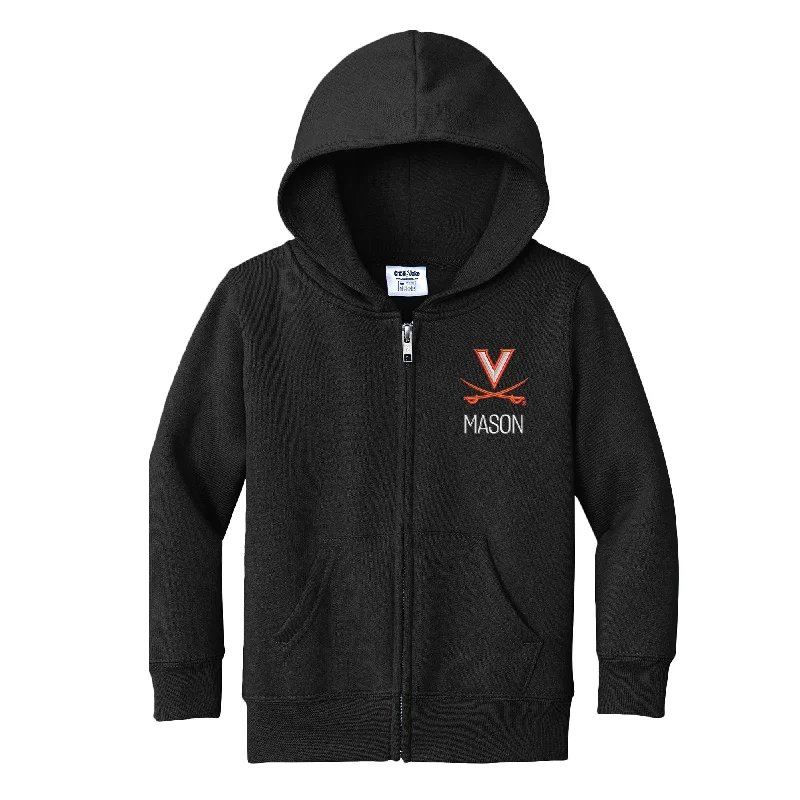 Personalized Virginia Cavaliers Toddler Full-Zip Sweatshirt