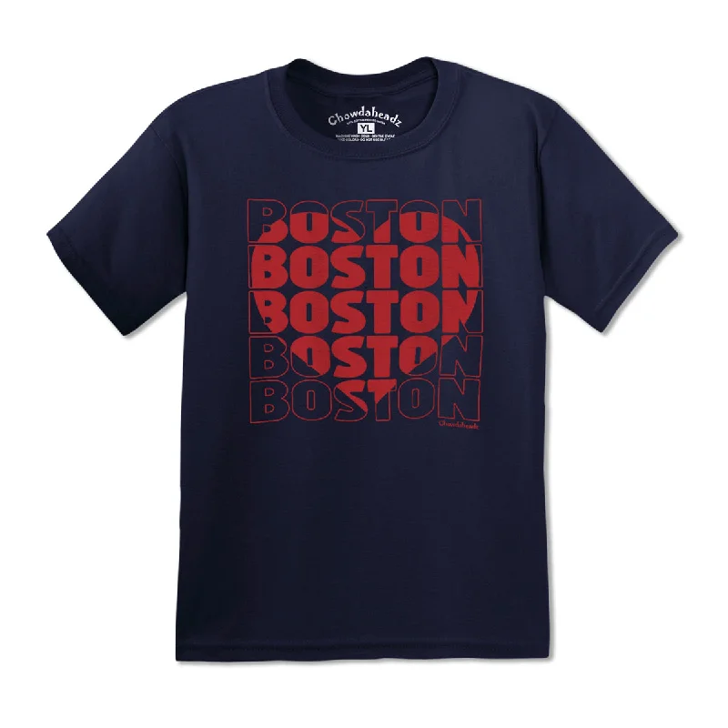 Stacked Boston Heart Youth T-Shirt