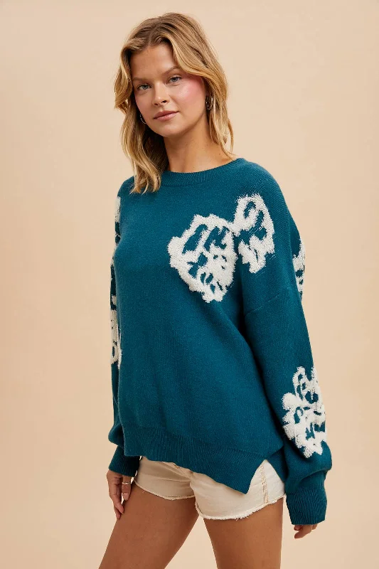 What a Gem Floral Pullover Sweater