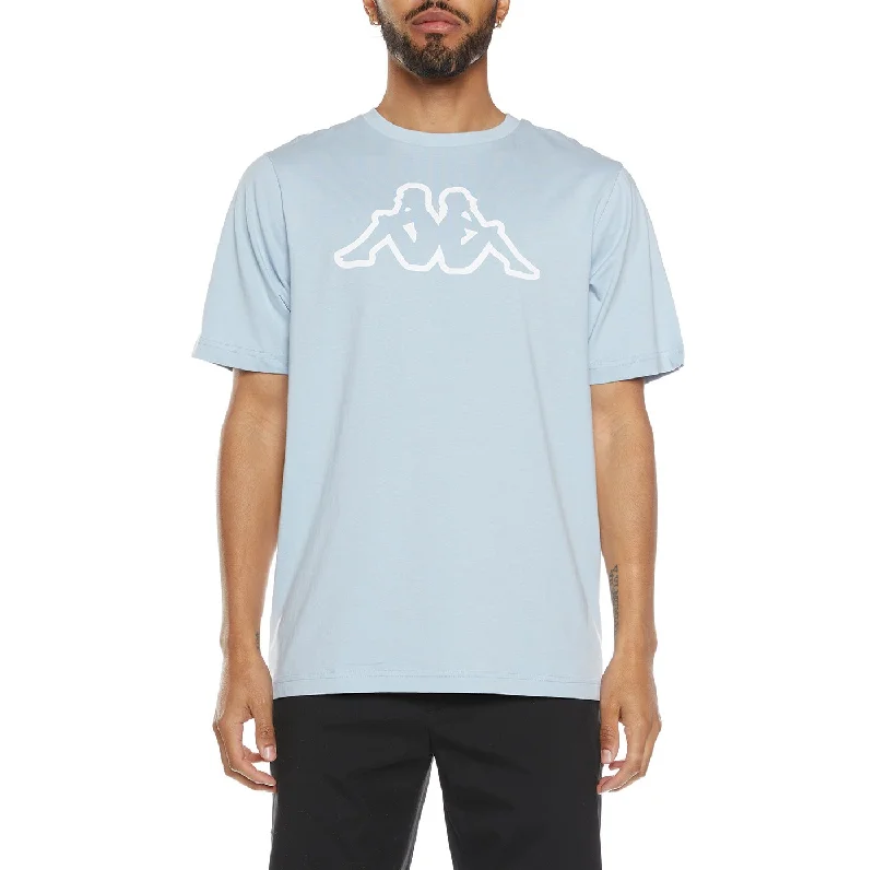 LOGO FLEECE CROMOK T-SHIRT - BLUE LT