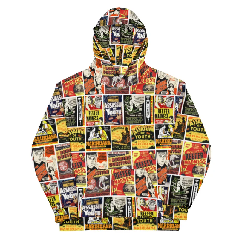 Reefer Madness Propaganda Poster Pattern Unisex Hoodie