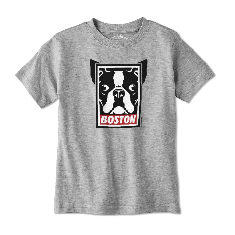 Boston Terrier Frame Youth T-Shirt