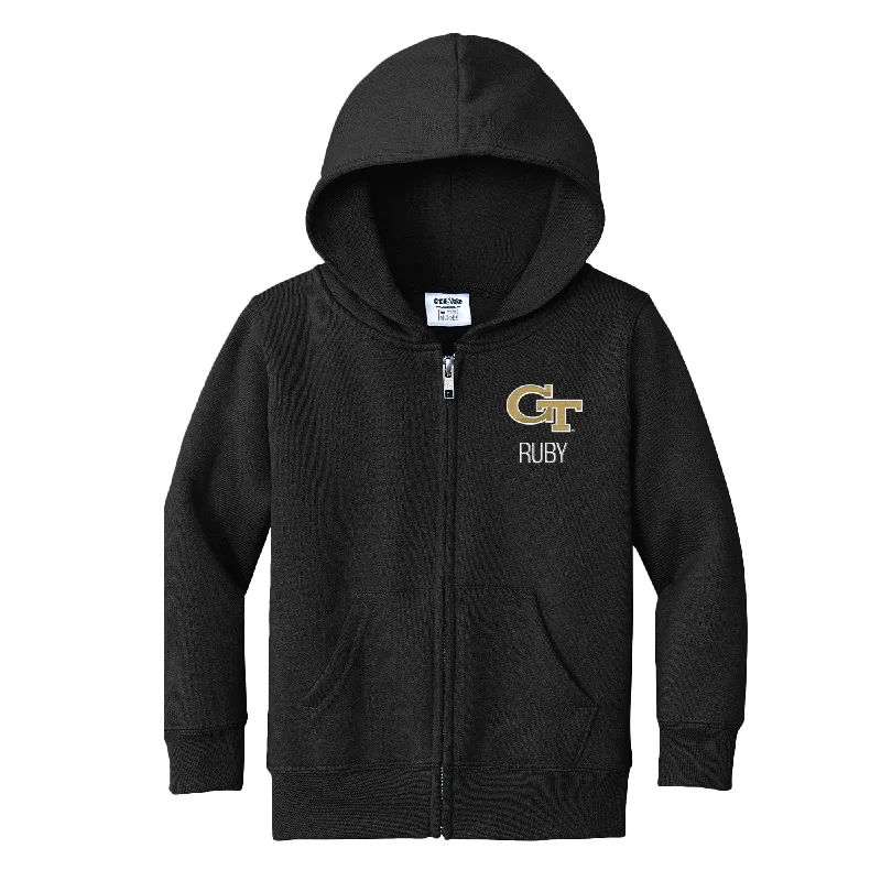 Personalized Georgia Tech Yellow Jackets Toddler Full-Zip Sweatshirt