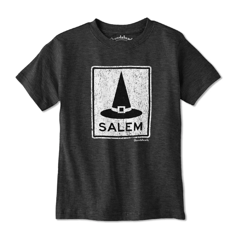 Salem MA Witch Hat Sign Youth T-Shirt