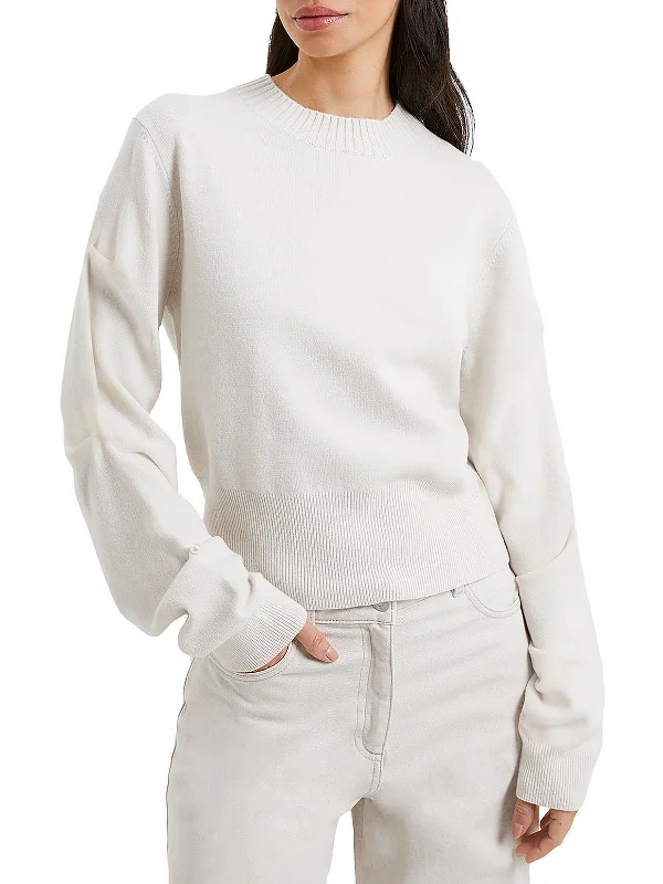 Womens Knit Babysoft Funnel-Neck Sweater