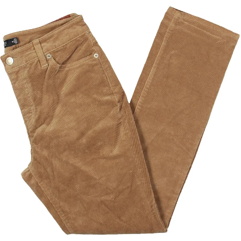 Simple Matching Lauren Ralph Lauren Womens Petites Solid Corduroy Straight Leg Pants