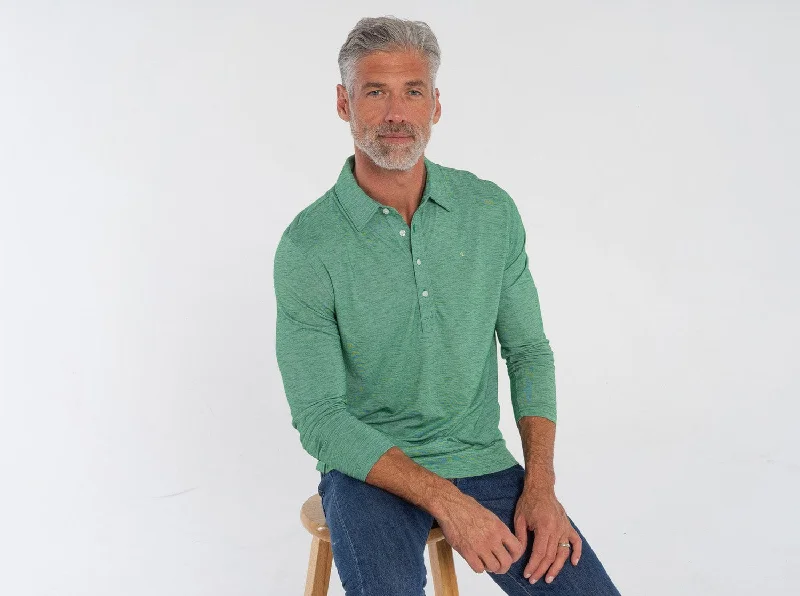 Dynamic Fashion brrrº Long Sleeve Range Polo - Palm
