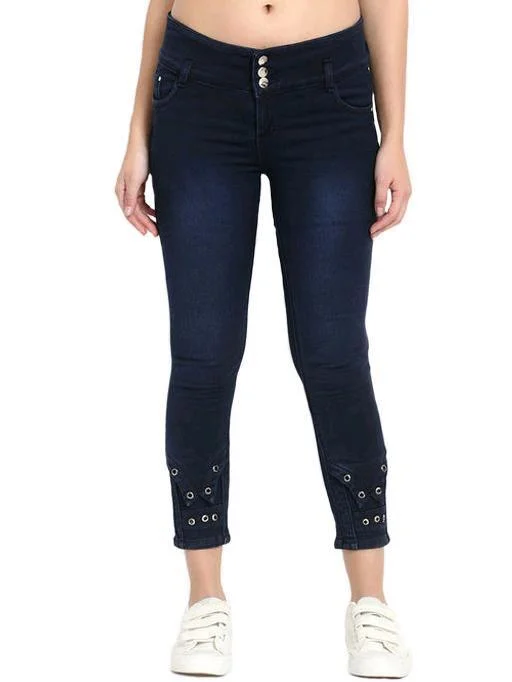 Minimal Comfort Designer Mart Women's Skinny Fit Navy Blue Jeans
