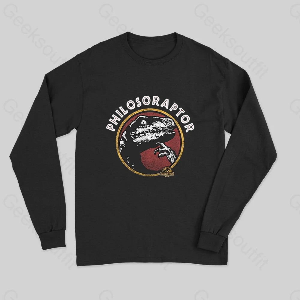 Floral Prints Philosoraptor Long Sleeve T-Shirt
