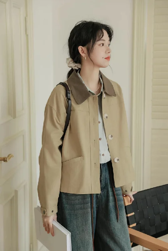 Boyfriend Utility Jacket (Khaki)