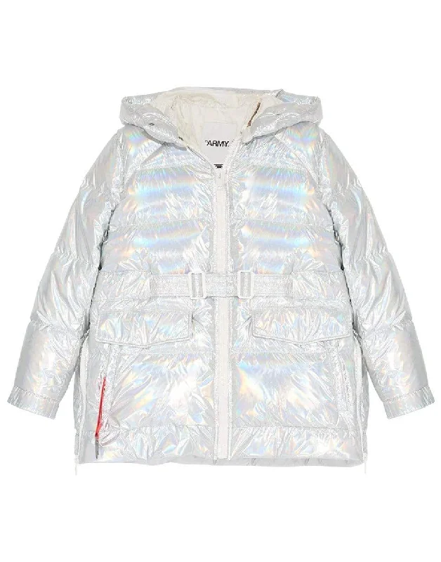 Front Zip Holographic Jacket