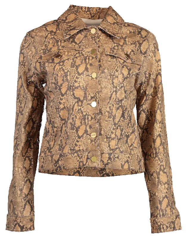 Le Vintage Coated Python Jacket