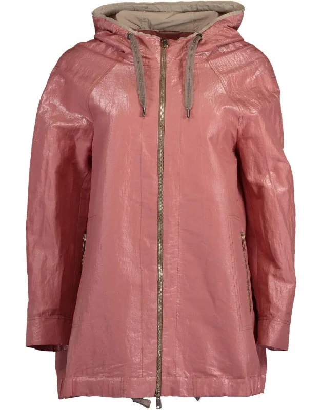 Metallic Hooded Parka