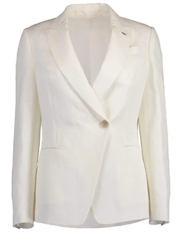 Single Breasted Cotton Blazer