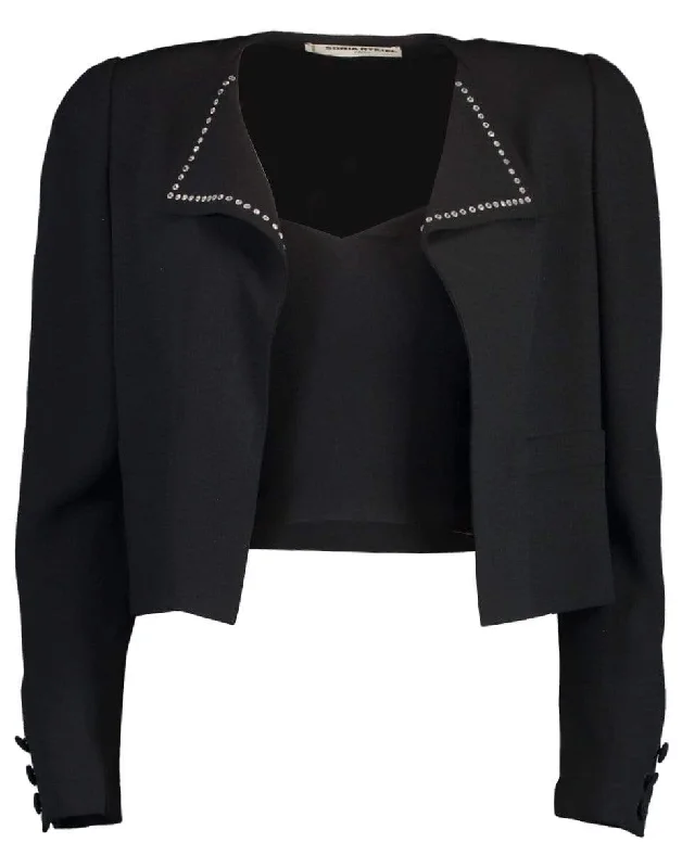 Stud Detail Jacket with Bustier