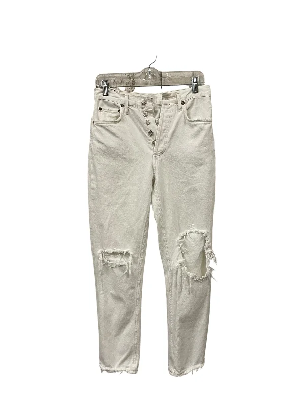 Jeans Boyfriend By Agolde In White, Size: 2