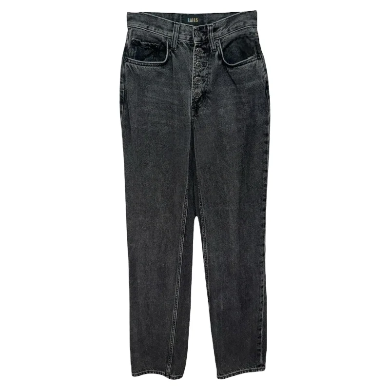 The Topanga High Rise Straight Jeans Boyfriend By Rails In Black, Size: 2