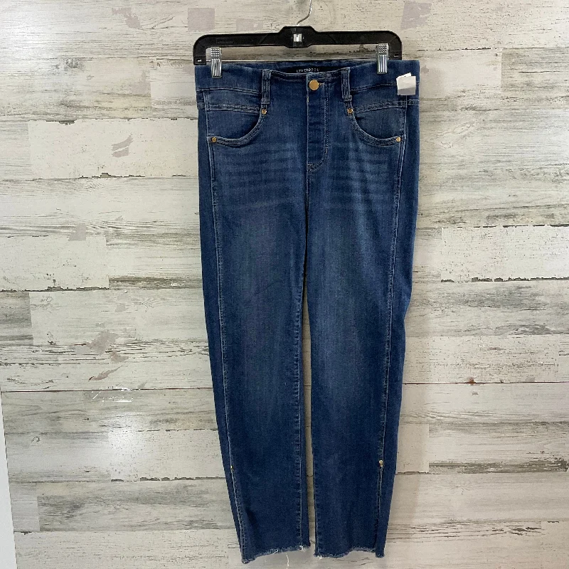 Jeans Cropped By Liverpool In Blue Denim, Size: 8