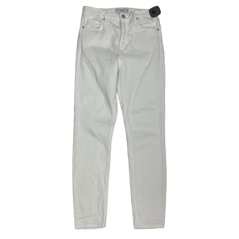 Jeans Skinny By Just Black In White Denim, Size: 2