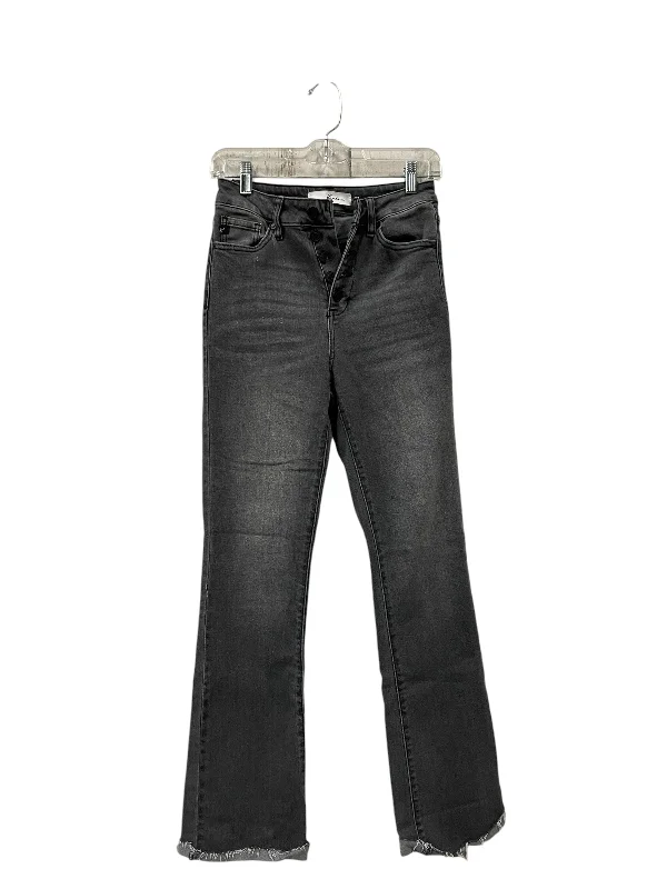 Jeans Straight By Kancan In Black Denim, Size: 2