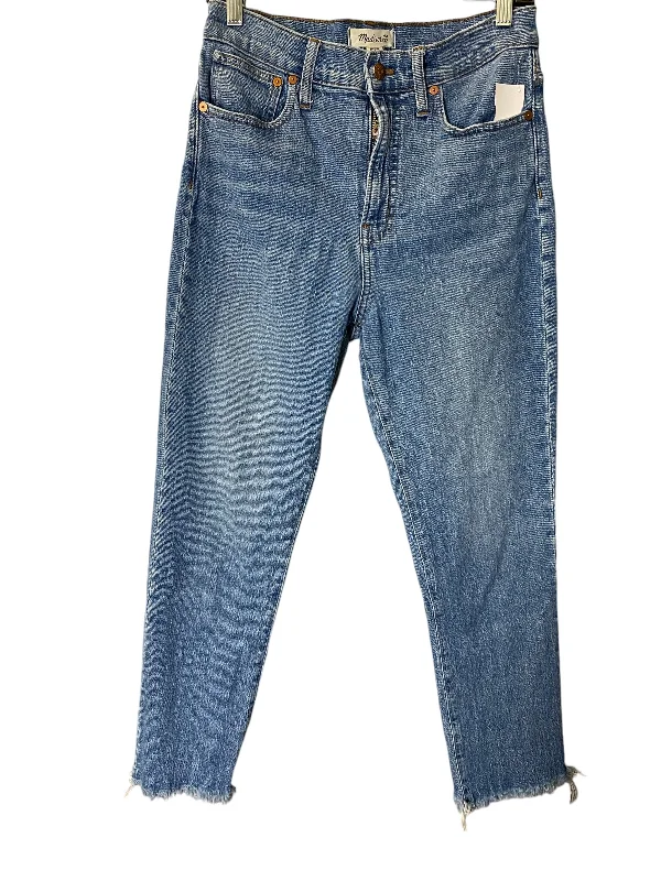 Jeans Straight By Madewell In Blue Denim, Size: 6