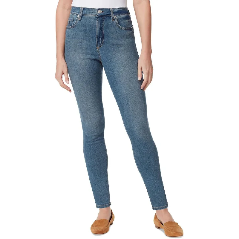 Womens High Rise Stretch Skinny Jeans