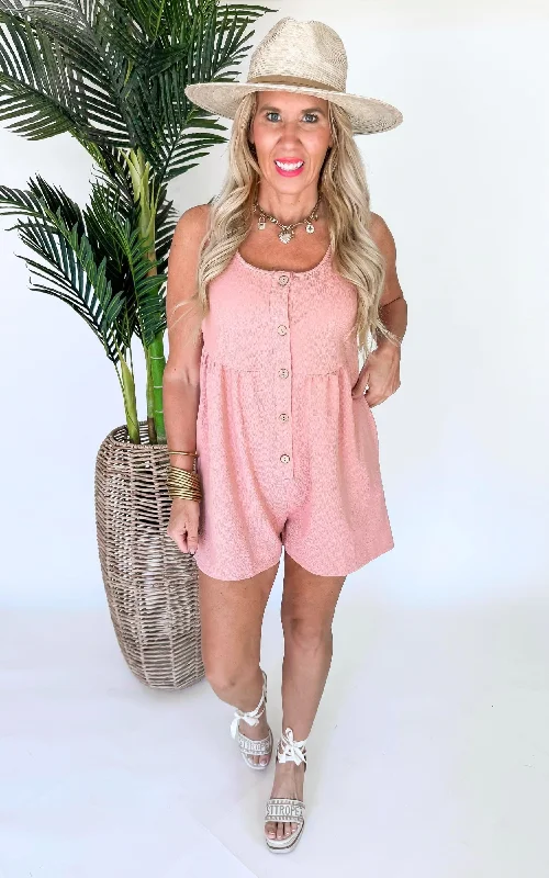 The Perfect Button Down Romper - Final Sale