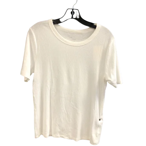 Top Short Sleeve By A New Day In White, Size: Xl