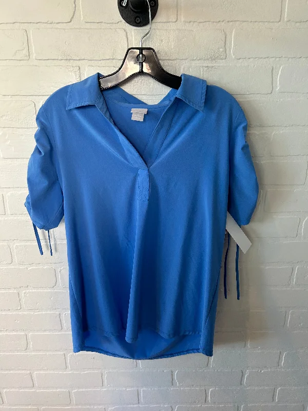 Top Short Sleeve By Chicos In Blue, Size: S