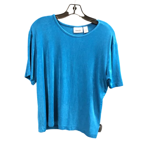 Top Short Sleeve By Chicos In Blue, Size: Xl