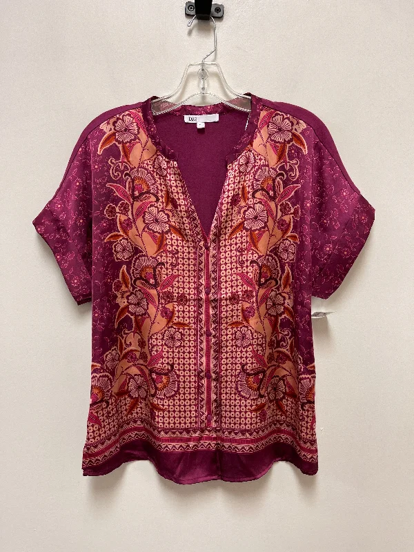 Top Short Sleeve By Dr2 In Purple, Size: M