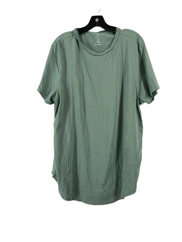 Top Short Sleeve By H&m In Green, Size: Xl