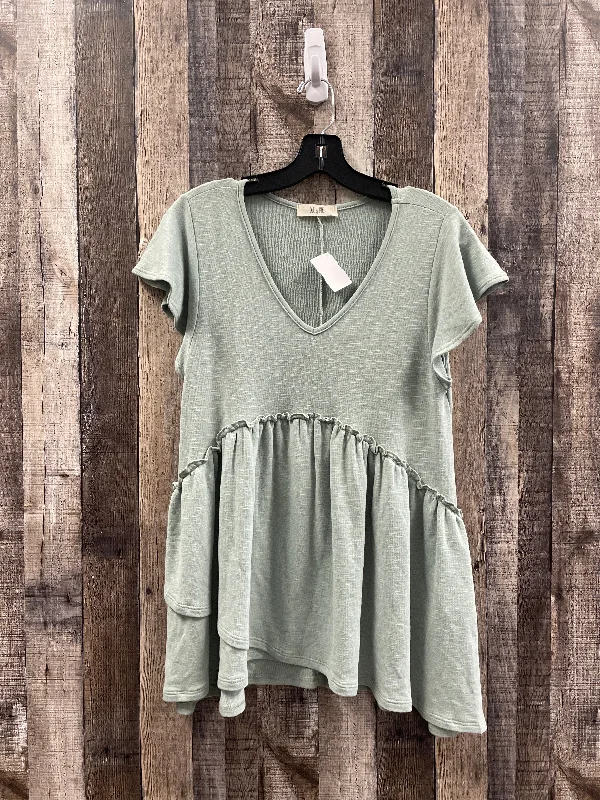 Top Short Sleeve By Jade In Green, Size: S