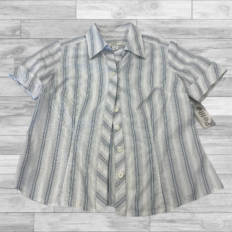 Top Short Sleeve By Loft In Striped, Size: 4