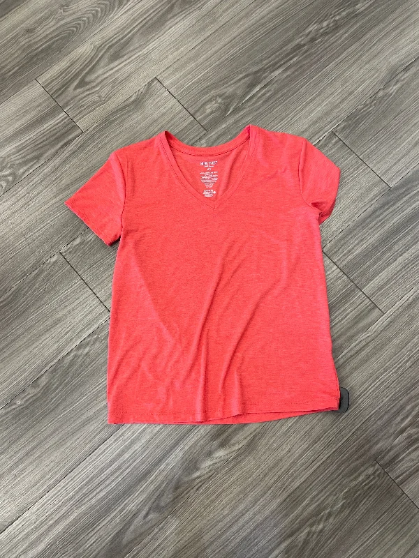 Top Short Sleeve By Nine West In Coral, Size: Xs