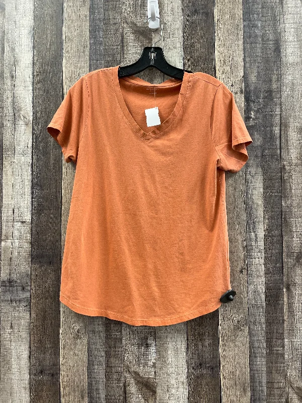 Top Short Sleeve By Old Navy In Orange, Size: M